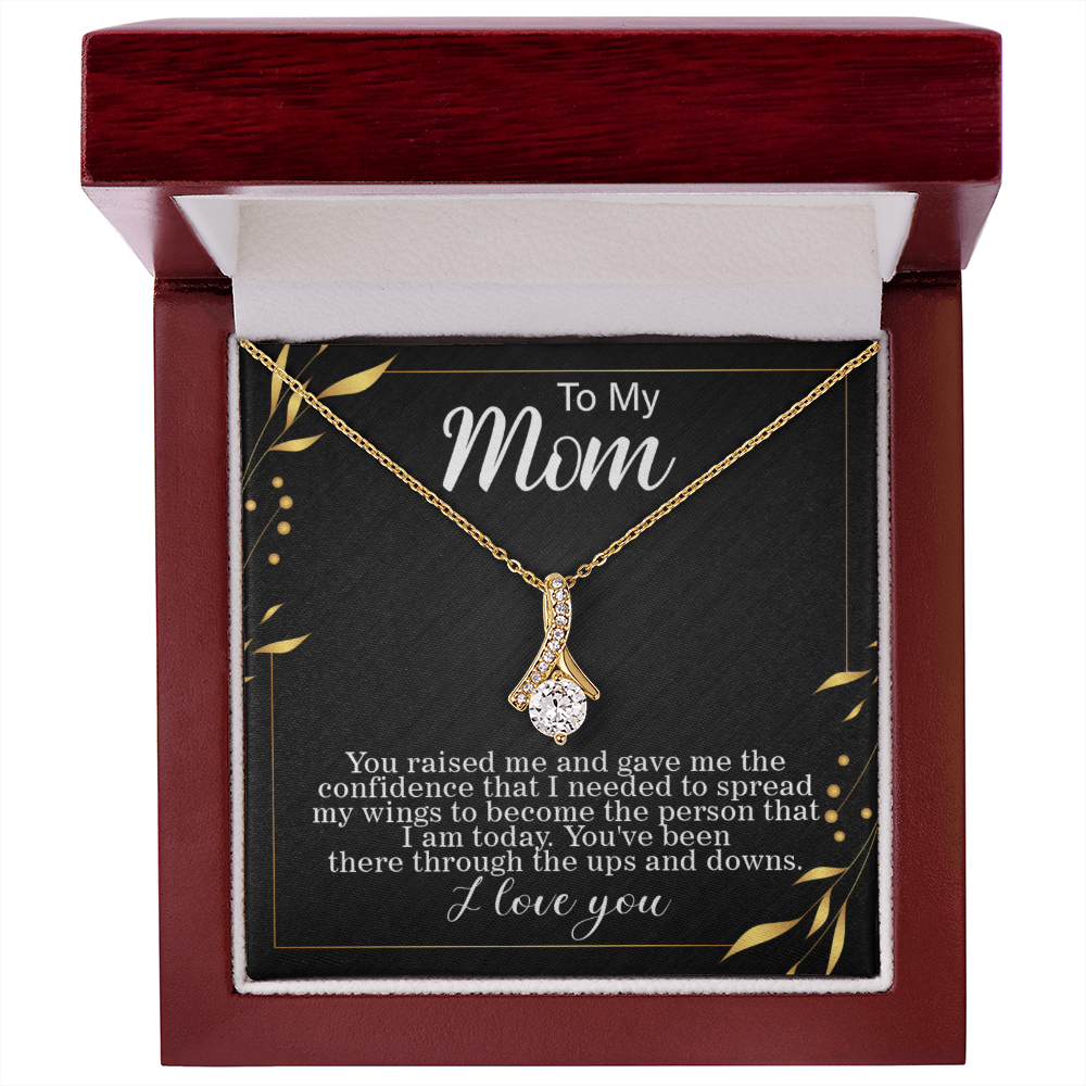 To mom, Spreading my Wings Card Alluring Beauty gift for graduation day, moving out, or going to college