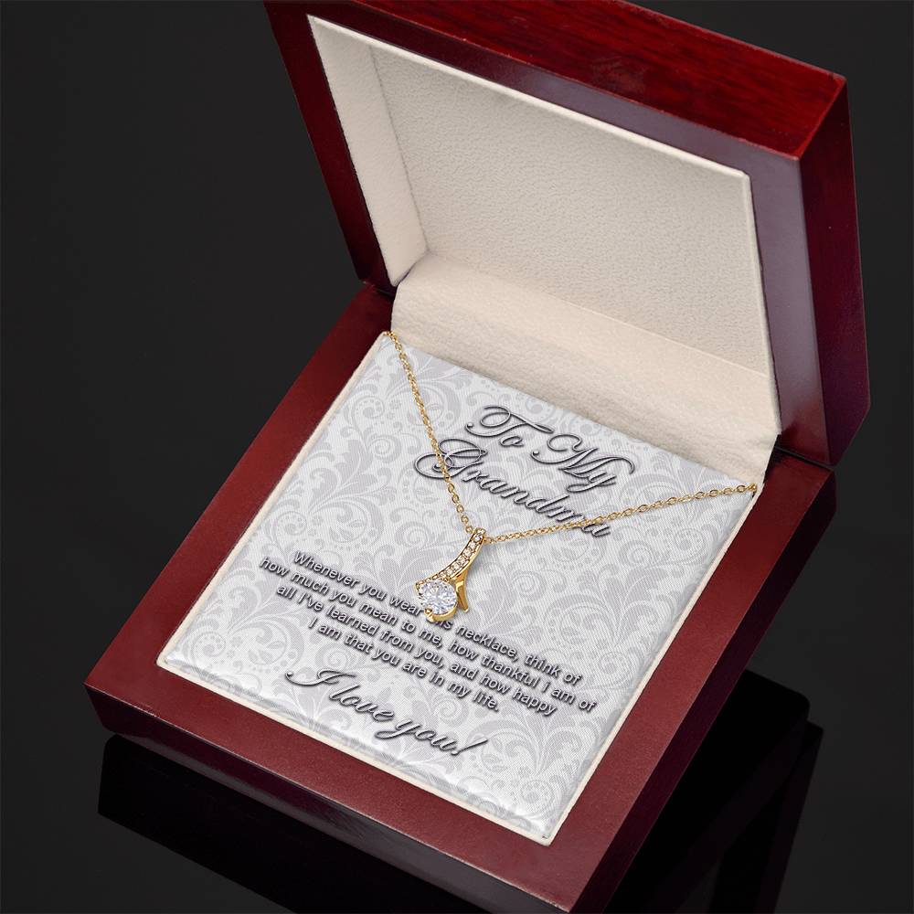 To My Grandma Alluring Beauty Necklace