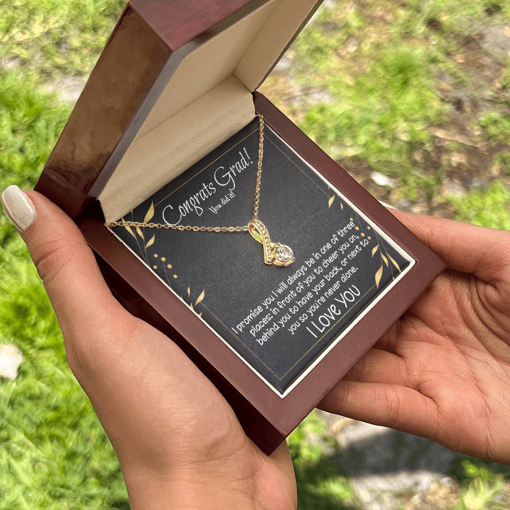 Congrats Grad! Alluring Beauty necklace for high school, college, etc. graduate