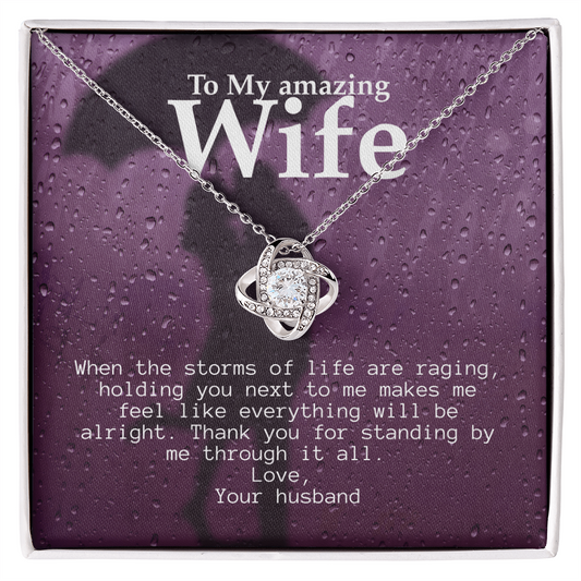 To My Amazing Wife... When the storms of life are raging