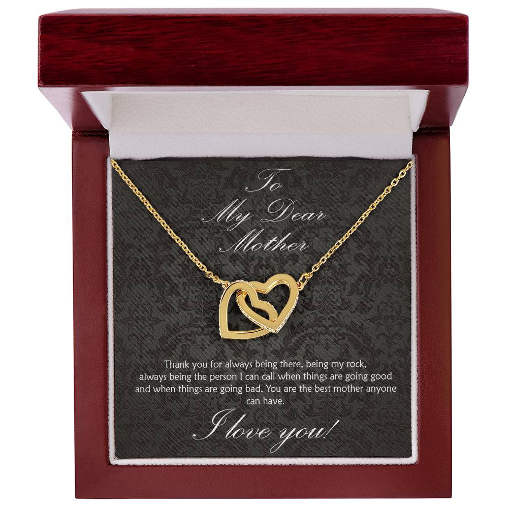 For the Mother who has always been there for you! Interlocking hearts necklace