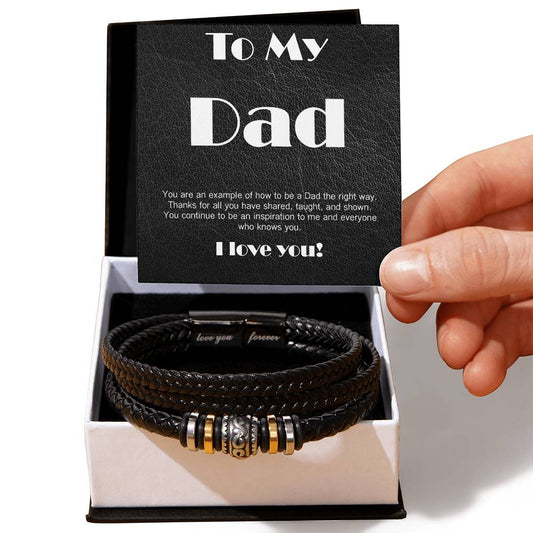 Gift for Dad Love you forever bracelet