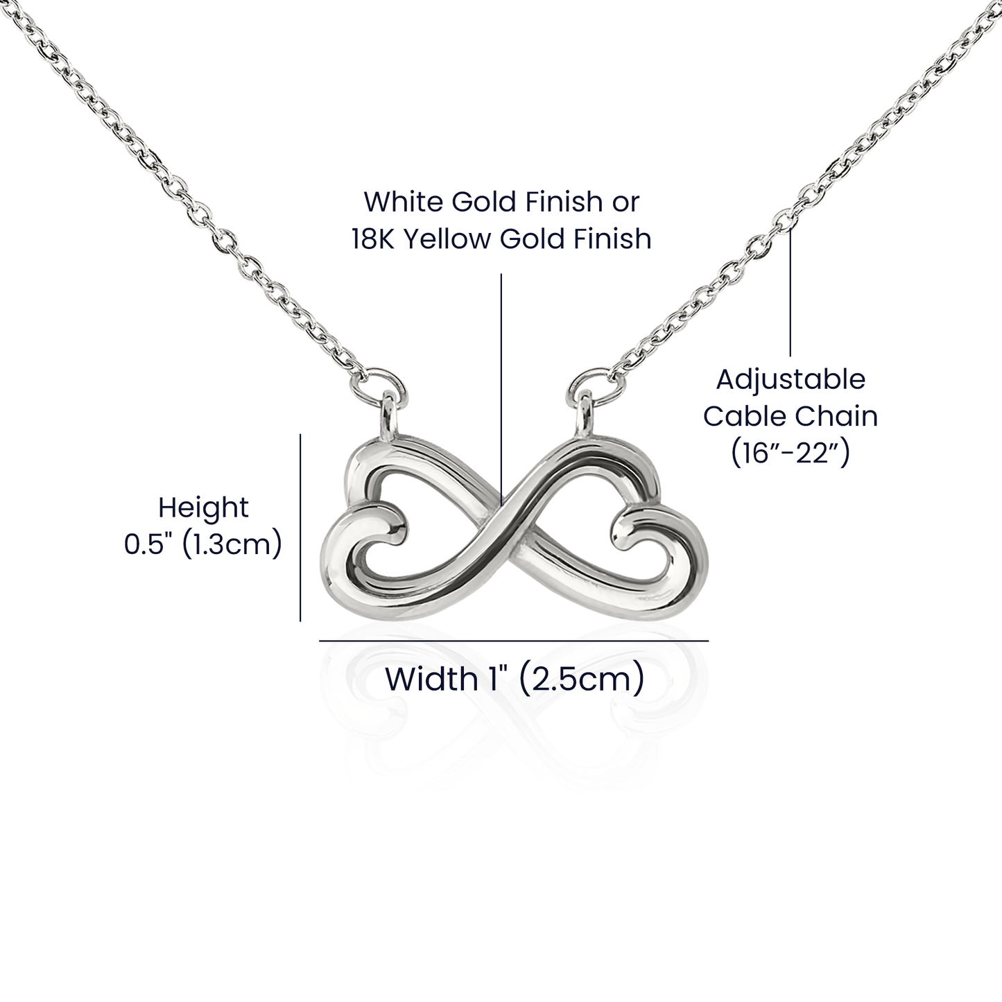 To my Wife Infinity Heart necklace