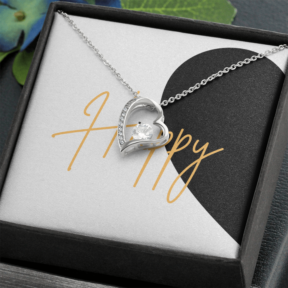 First Half of matching set Anniversary Gift for couples Forever Love necklace