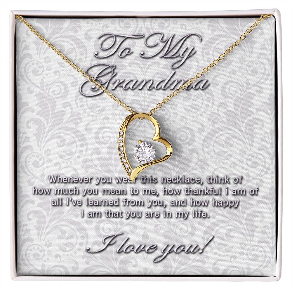 To My Grandma Forever Love necklace