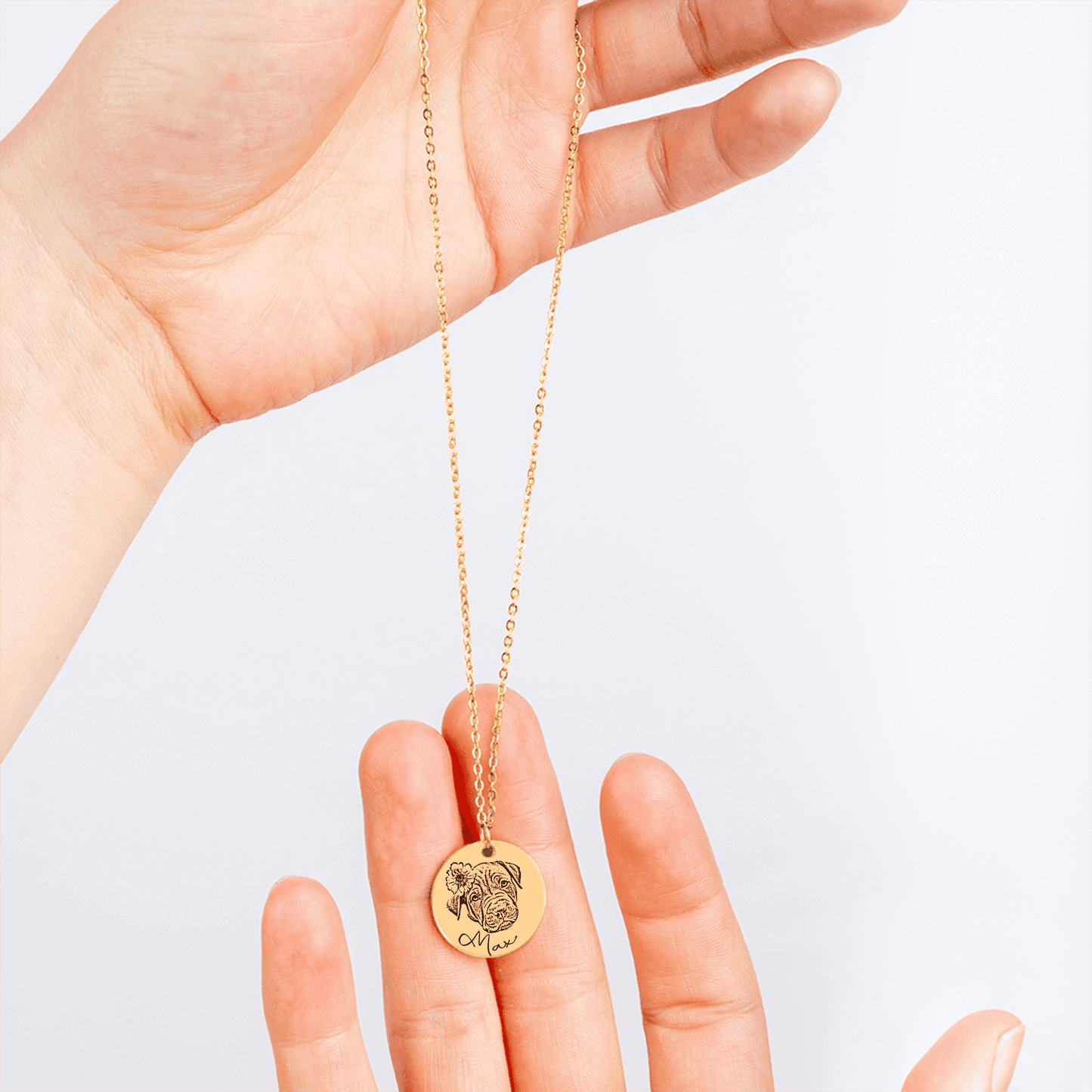 For the One that Left Paw Prints on My Heart | Animal Portrait Necklace