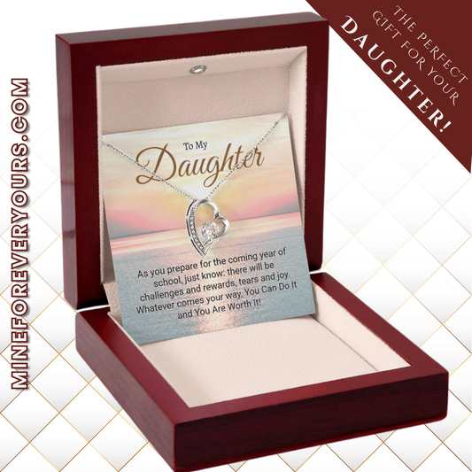 Inspirational Back to school necklace for Daughter