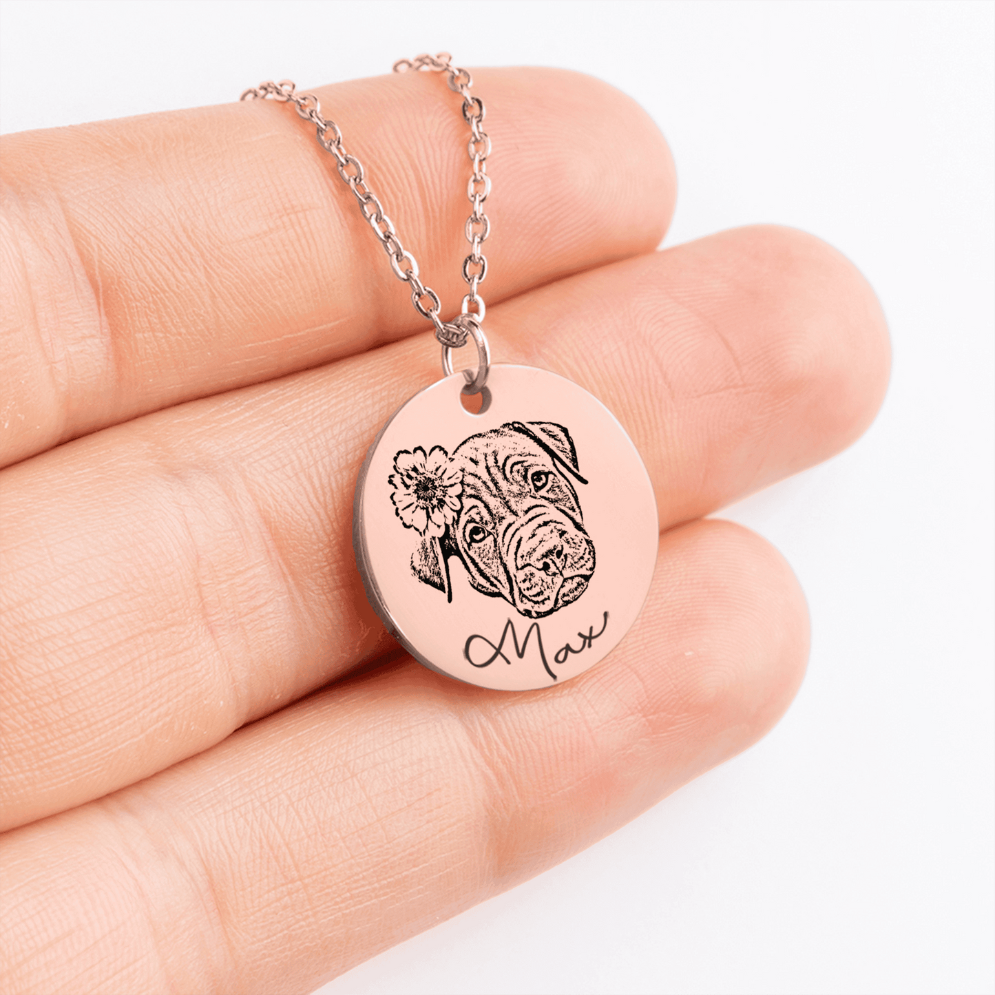 For the One that Left Paw Prints on My Heart | Animal Portrait Necklace