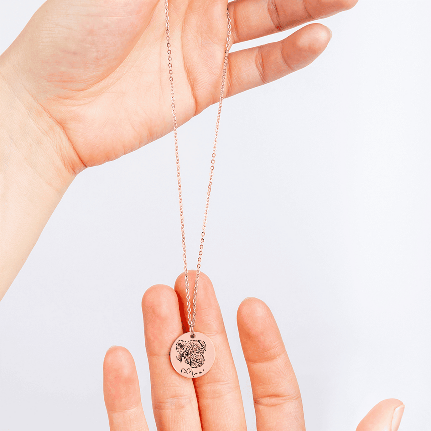 For the One that Left Paw Prints on My Heart | Animal Portrait Necklace