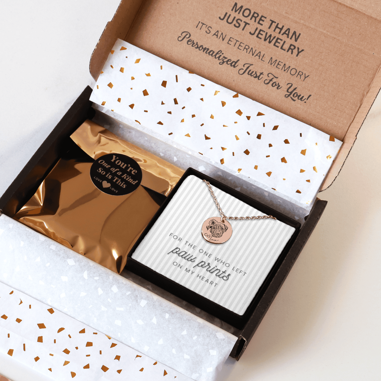 For the One that Left Paw Prints on My Heart | Animal Portrait Necklace