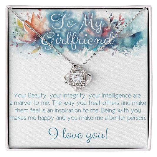 Love Knot Necklace For Girlfriend, Anniversary Gift, Girlfriend Christmas Gift, Birthday Gift, Jewelry for Valentine's Day